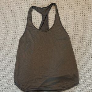 Women's Brown Racerback Tank Top